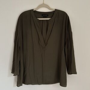 Banana Republic Textured Peasant 3/4 Sleeve Blouse